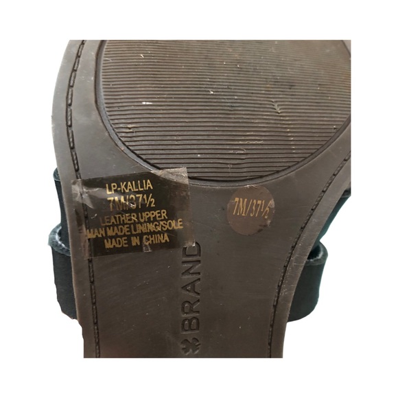 Lucky Brand Black Kallia Block Heel Sandal 7 - Picture 5 of 7